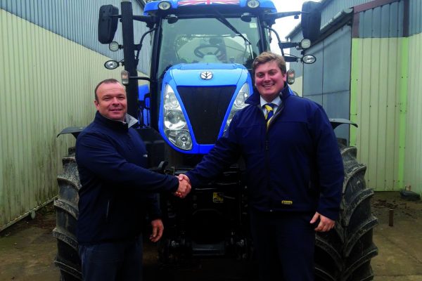 David Evans is welcomed to New Holland